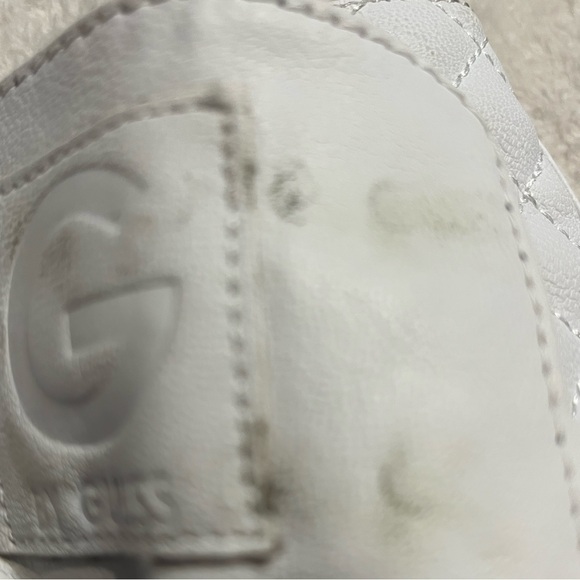 G by Guess White Lace Up Winter Wonderland Luxe Steampunk Combat Boots Size 8M - Picture 15 of 15